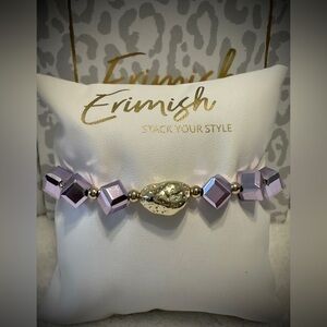 New ERIMISH Bracelet - Purple Metallic & Gold
